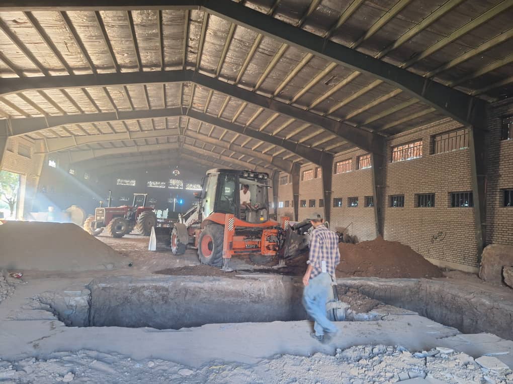 Raw calcium carbonate material handling at the Sepoz facility